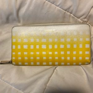 NWT Coach Gingham Leather Wallet